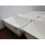 Remco Mdl. 6901 Plastic Food Totes on stainless steel cart, 33" W X 54" L X 20" D (Required