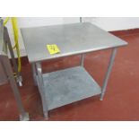 Stainless Steel Table, 30" W X 36" L X 34" T (Required Loading Fee $15.00 Norm Pavlish 402-540-