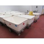 Remco Mdl. 6901 Plastic Food Totes on stainless steel cart, 33" W X 54" L X 20" D (Required