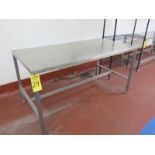 Stainless Steel Table, 32" W X 63" L X 33" T (Required Loading Fee $20.00 Norm Pavlish 402-540-