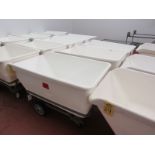 Remco Mdl. 6901 Plastic Food Totes on stainless steel cart, 33" W X 54" L X 20" D (Required