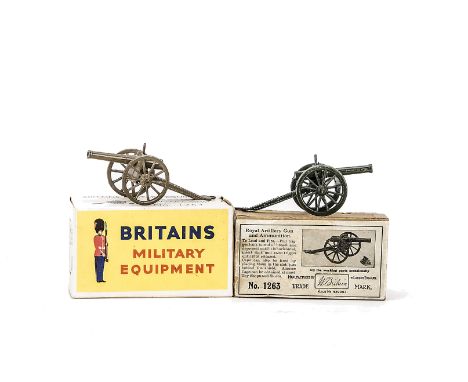 Britains Military Equipment set 1263 Royal Artillery Guns and Ammunition, in original boxes, F in F boxes (2)
Chips of paint 