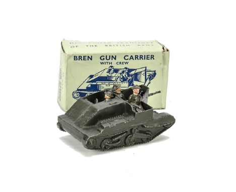 Britains Model 1876 Bren Gun Carrier with crew, in original box, G in F box
Rubbing of paint present on areas of soldiers' un