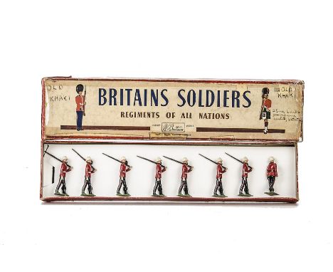 Britains set 1633 Princess Patricia’s Canadian Light Infantry, marching at the slope, in ROAN box, G box P
Soldiers are rubbe