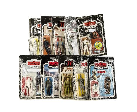 Vintage Palitoy & Kenner Star Wars Figures, Stormtrooper, Greedo, IG-88, Bespin Guard (2), Leia Hoth, AT-AT Commander, Star D