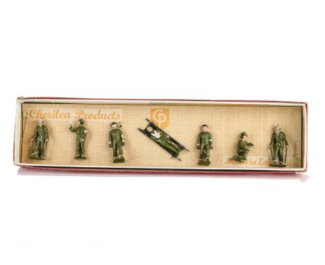 Cherilea American Army Medical Unit 7 pce boxed set, still strung in box VG in G box