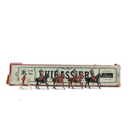 Britains set 138 Cuirassiers of The French Army, in original box, Officer double dated, G in P box
all pieces complete with t