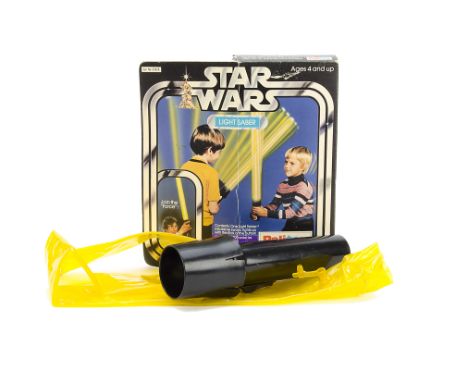 A Vintage Star Wars Palitoy Light Saber Inflatable Sword, in original box with instructions, G-VG, lacks sticker that covers 