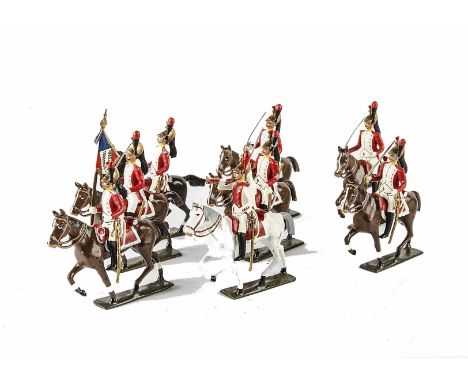 Mignot recent production boxed set 265 Dragons (Dragoons) de Kleber (8), generally VG (3 with light wear), box VG