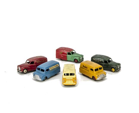 Dinky Toys Bedford & Austin A40 Vans, 480 Bedford ‘Kodak’ Van, 481 Bedford ‘Ovaltine’ Van, 482 Bedford ‘Dinky Toys’ Van, 472 