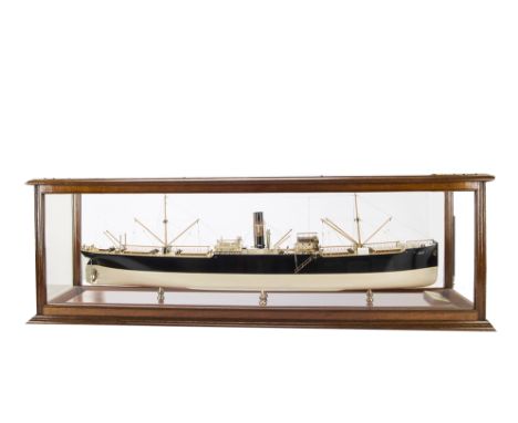 An early 20th Century Dockyard Model of the single-screw Cargo Steamer S.S. Exford, built in 1914 by Bartram & Sons Ltd, Sund