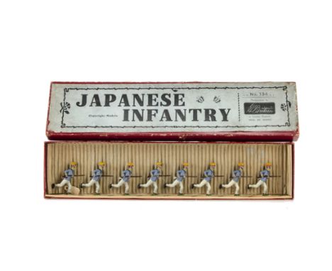Britains set 134 The Japanese Infantry, in original box, undated, G in F box
all pieces complete and without damage but with 