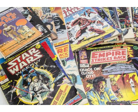 Vintage Star Wars Comics, including Marvel Star Wars Weekly, The Empire Strikes Back Weekly, Return Of The Jedi, The Empire S