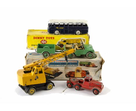 Dinky Toys and Crescent Commercial Vehicles: Dinky 409 Bedford Articulated Lorry in orange/yellow and black, in original yell