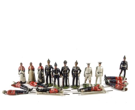Britains unboxed set 137 Royal Army Medical Corps, 1925 version, square bases F (20)
Incomplete set, missing nurse two stretc