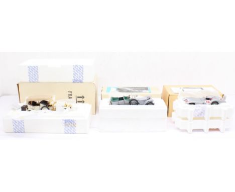 Franklin Mint: A collection of three boxed Franklin Mint diecast model vehicles, to comprise: 1954 Mercedes-Benz W196R, 1911 