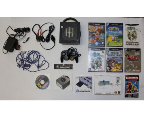 Nintendo: A Nintendo Gamecube console, with one controller and cables, together with five Gamecube cased games including: The
