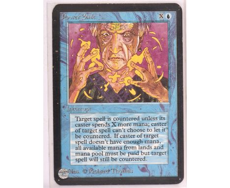 Magic the Gathering TCG. Power Sink. Alpha. Condition Report:  Light play. 
