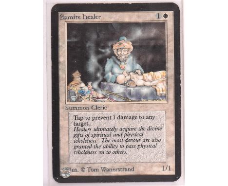 Magic the Gathering TCG. Samite Healer Alpha. Condition Report:  Light play. 
