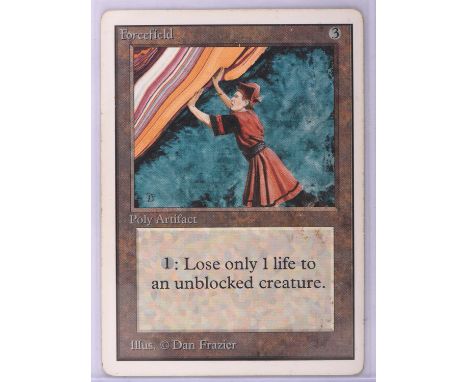 Magic the Gathering TCG. Forcefield, Unlimited. Condition Report:  Light play. 