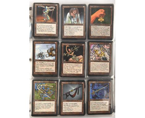 Magic the Gathering TCG. Ice Age near complete set, 299 cards out of 383. With further multiple duplicates in the binder. Con