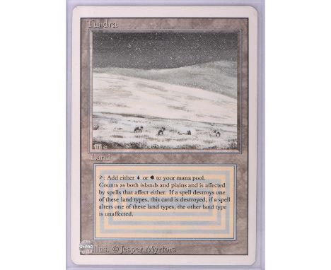 Magic the Gathering TCG. Tundra, Revised. Dual Land card. 