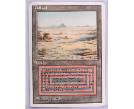 Magic the Gathering TCG. Badlands "Ödland" German, Revised. Condition Report:  Near mint. 