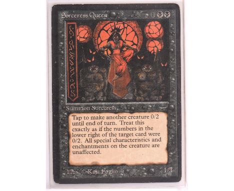 Magic the Gathering TCG. Sorceress Queen, Arabian Nights. Condition Report:  Light Play. 