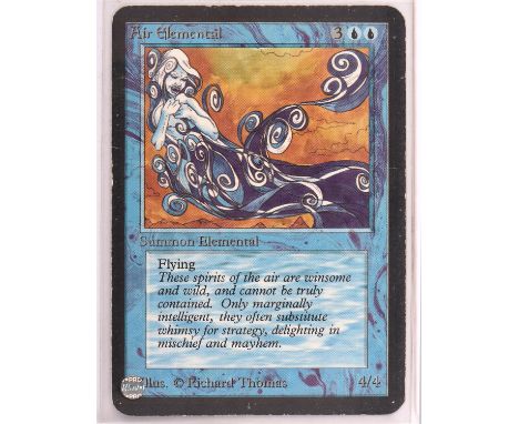 Magic the Gathering TCG. Air Elemental Alpha. Condition Report:  Light play. 