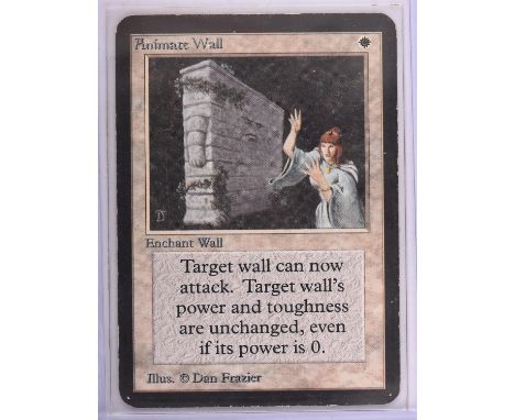 Magic The Gathering TCG. Animate Wall, Alpha. Condition Report:  Light Play condition. See images.