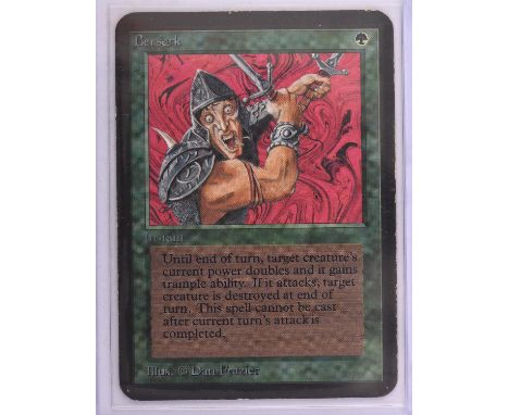 Magic the Gathering TCG. Berserk, Alpha. Condition Report:  Light play. 