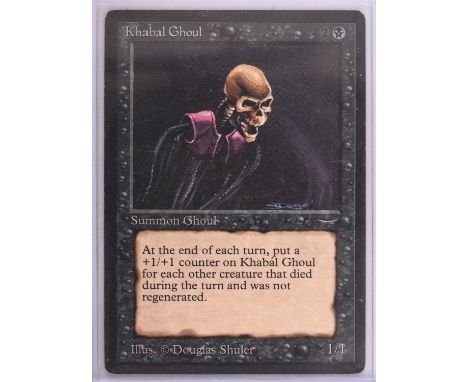 Magic the Gathering TCG. Khabal Ghoul, Arabian Nights. Condition Report:  Good condition.