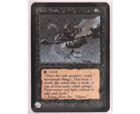 Magic the Gathering TCG. 3x Frozen Shade Alpha cards.Condition Report:  Light play to excellent conditions. 