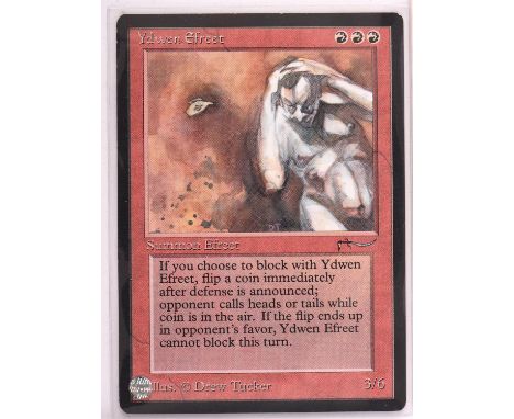 Magic the Gathering TCG. Ydwen Efreet, Arabian Nights. Condition Report:  Excellent. 