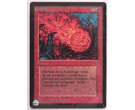 Magic the Gathering TCG. 2x Fireball, Beta. Condition Report:  Light play - Good condition. 