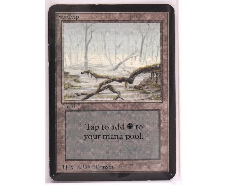 Magic the Gathering TCG. 5x Swamp (V1), Alpha. Condition Report:  Light play. 