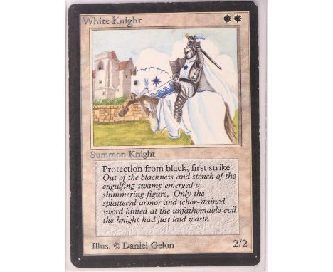 Magic the Gathering TCG. White Knight, Beta. Condition Report:  Light Play. 