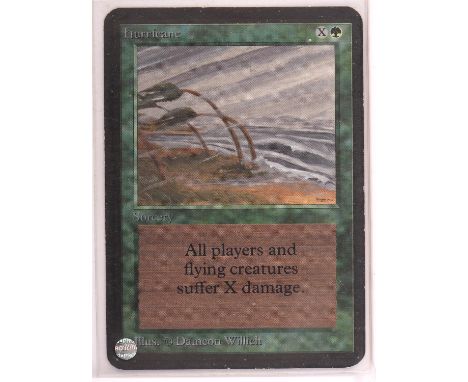 Magic the Gathering TCG. Hurricane, Alpha. Condition Report:  Good Condition. 