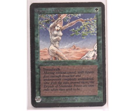 Magic the Gathering TCG. Shanodin Dryads, Alpha. Condition Report:  Light Play. 