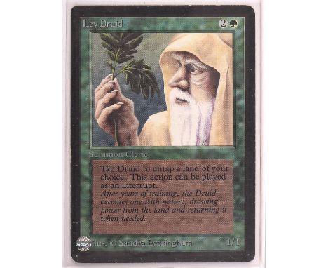 Magic the Gathering TCG. Lot of 11 Green cards from Beta including:Camouflage,Fog, Grizzly Bears, Ironroot Treefolk, Ley Drui