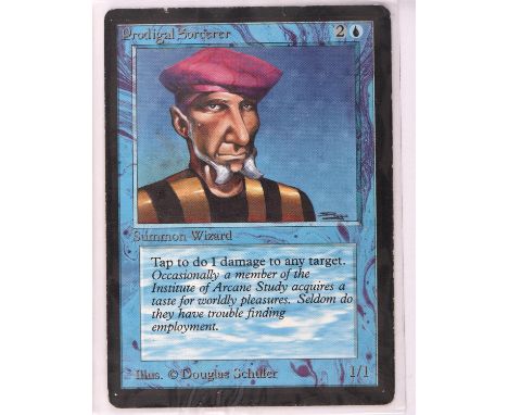 Magic the Gathering TCG. 2x Prodigal Sorcerer, Beta. Condition Report:  Light play condition. 