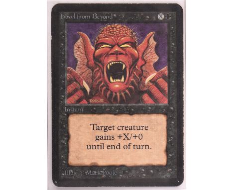 Magic the Gathering. 3x Howl from Beyond, Alpha. Condition Report:  Light play to excellent. 