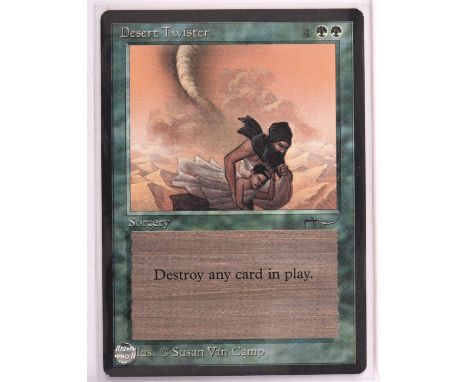 Magic the Gathering TCG. 8x Green cards from Arabian Nights including:Cyclone, Desert Twister, Ghazban Ogre, Metamorphosis, N