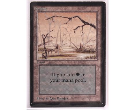 Magic the Gathering TCG. 10x Swamp, Beta. Condition Report:  Light play to excellent condition. 