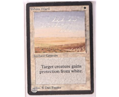 Magic the Gathering TCG. Blue Ward, Red Ward and White Ward, Beta. Condition Report:  Light play to good condition. 