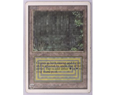 Magic the Gathering TCG. Bayou, Unlimited. Condition Report:  Light play. 