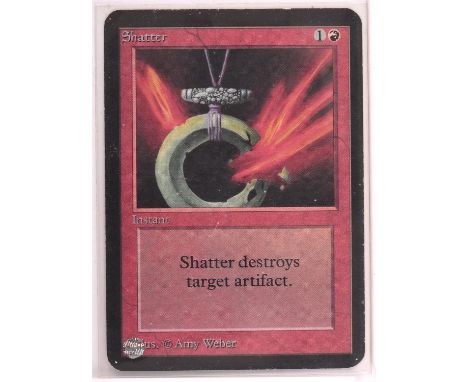 Magic the Gathering TCG. Shatter, Alpha. Condition Report:  Good Condition. 