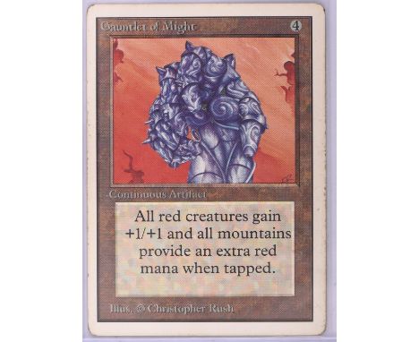 Magic the Gathering TCG. Gauntlet of Might, Unlimited. Condition Report:  Light play