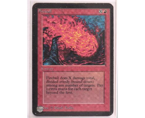 Magic the Gathering TCG. Fireball, Alpha. Condition Report:  Light play. 