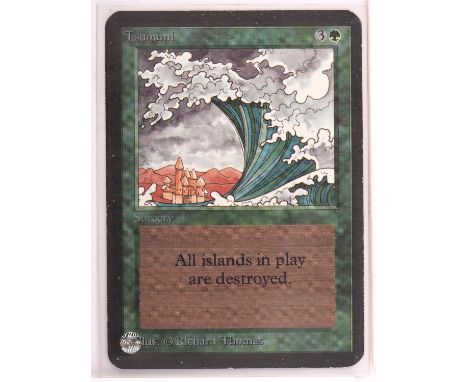 Magic the Gathering TCG. Tsunami, Alpha. Condition Report:  Good condition. 